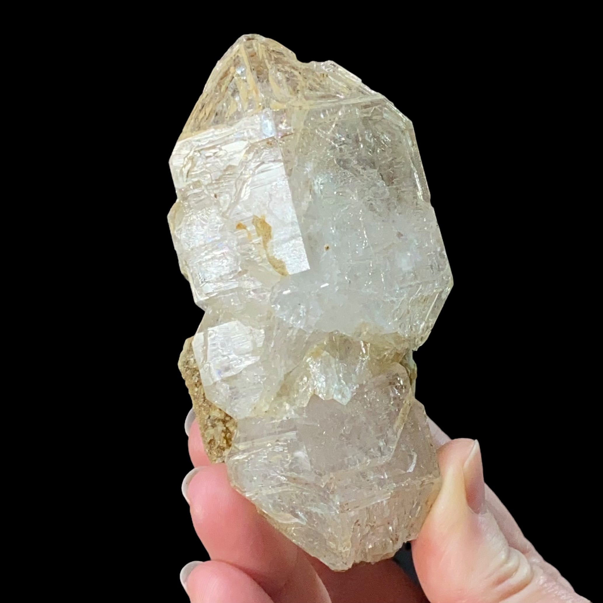 Double Terminated Window Skeletal Quartz Cluster