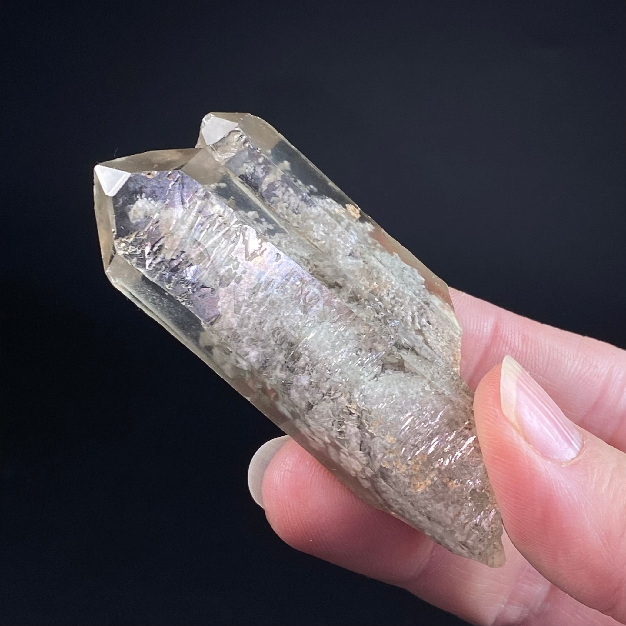 Garden Quartz Cluster aka Lodalite with Window