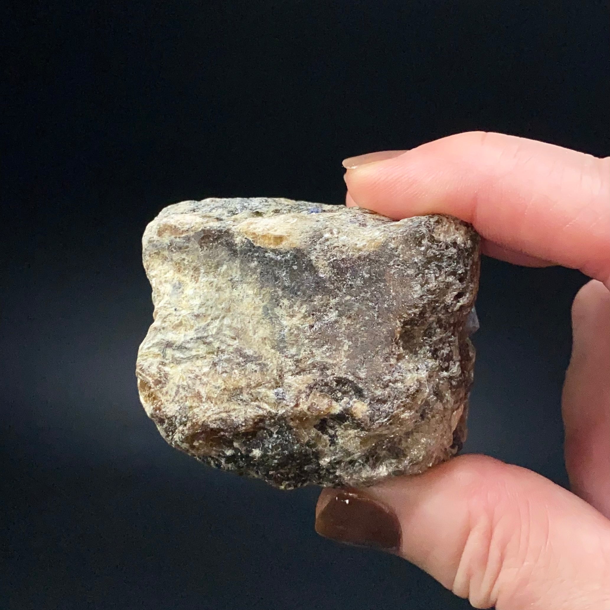 Sapphire with Dravite Tourmaline in a Mica Schist Matrix