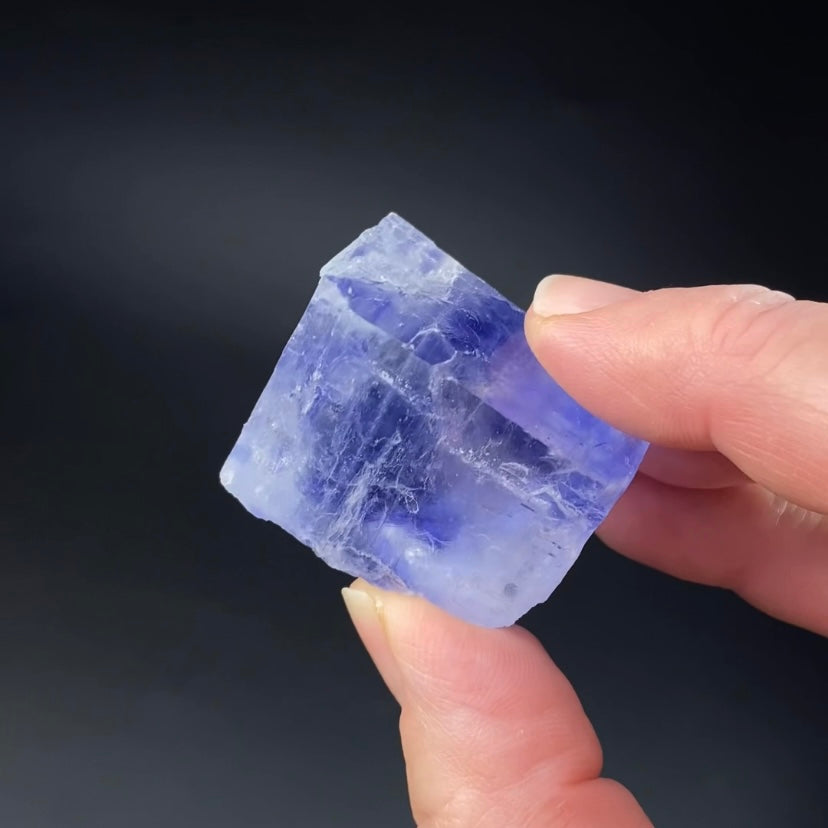 Blue Halite Crystal Specimen from Turkey