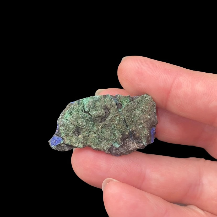 Azurite Crystals with Malachite, Sichuan Province, China