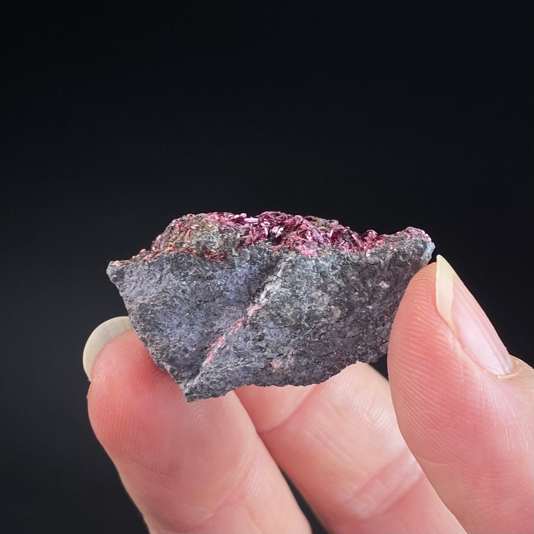 Deep Red Erytherite Crystals on Matrix, Bou Azzer District, Morocco