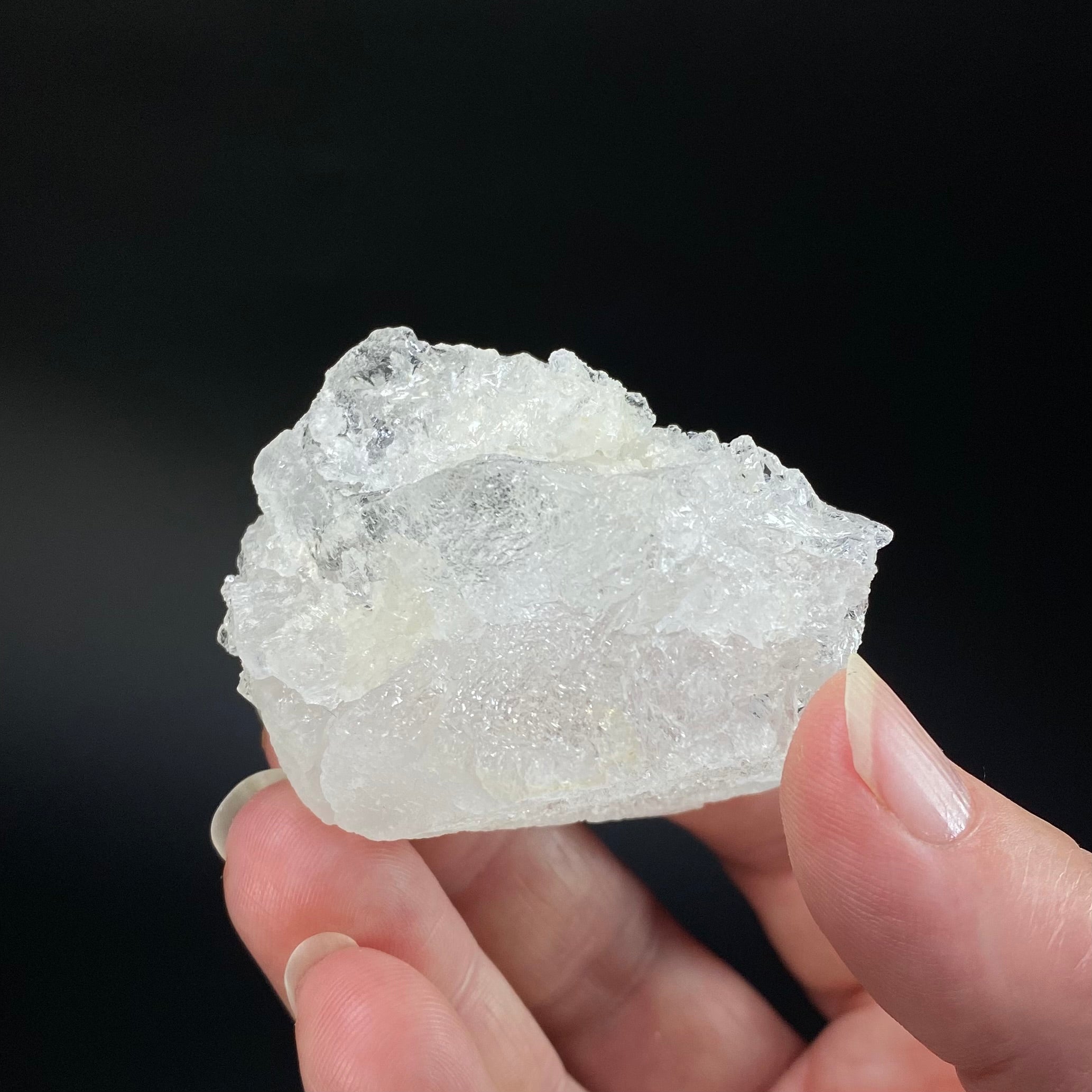 Icy Clear Etched Pollucite Crystal from Laghman, Afghanistan