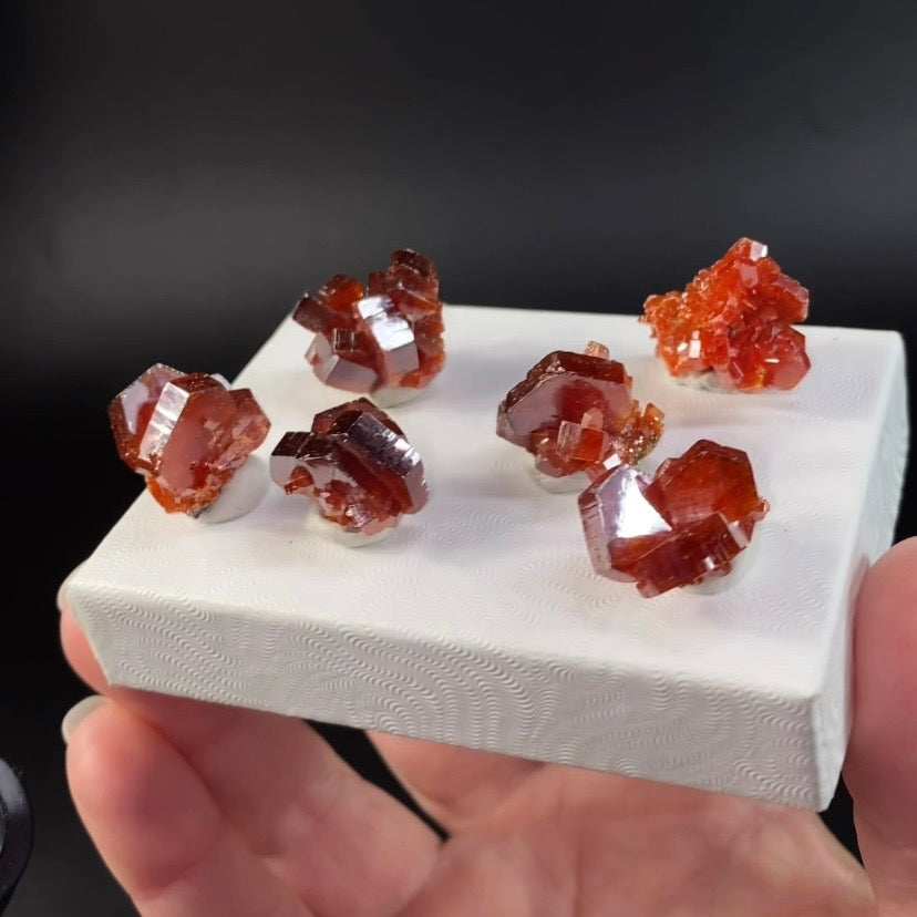 Gemmy Vanadinite Thumbnail Size Cluster