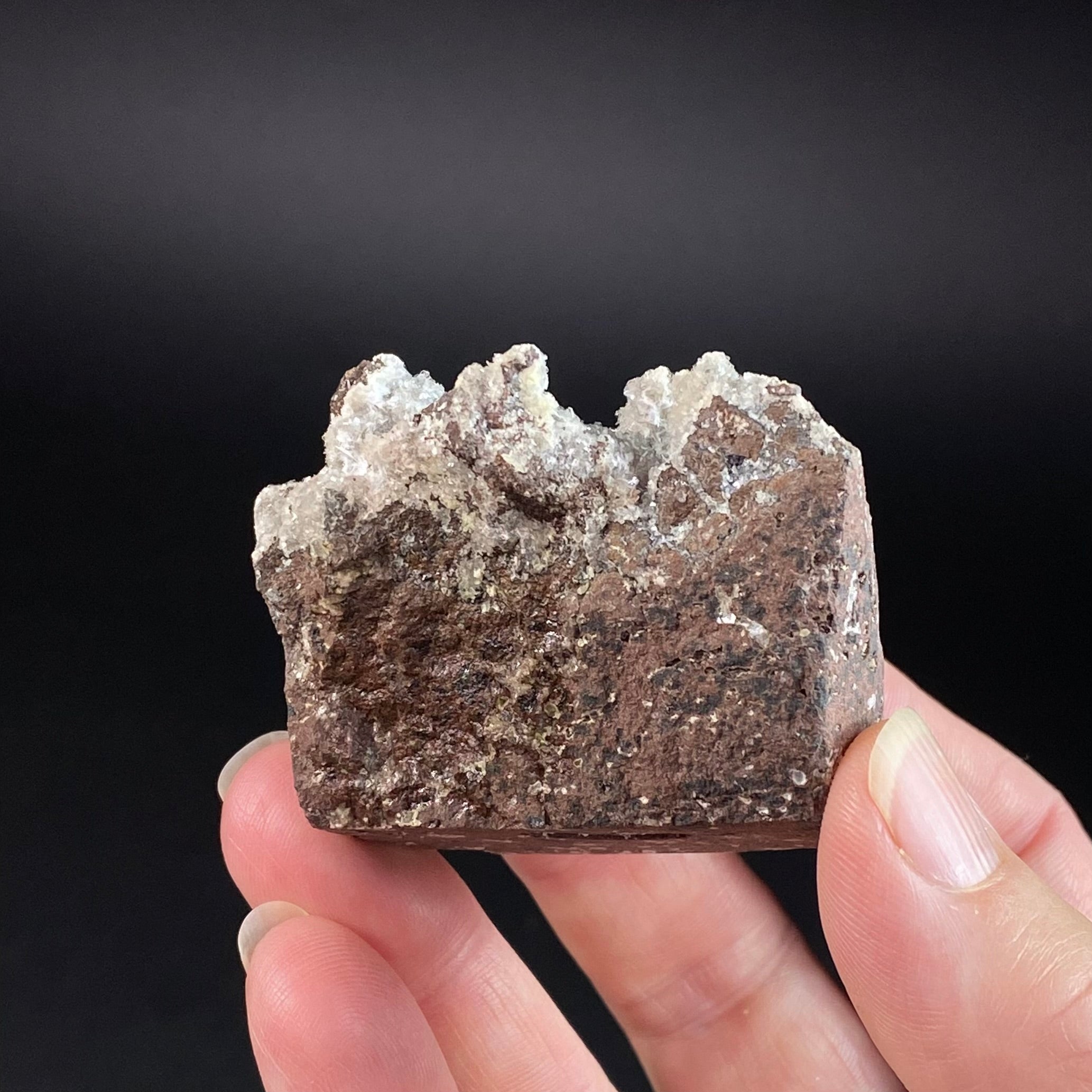 Vibrant Blue Cavansite Cluster on Druzy Stilbite & Basalt Matrix