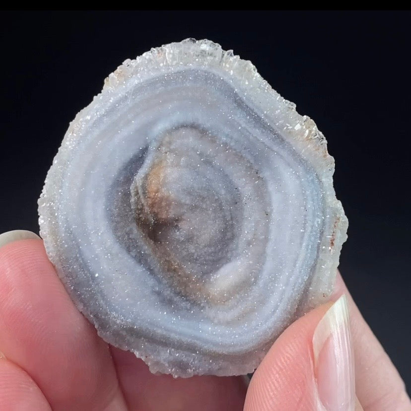 Druzy Chalcedony Concretion from Rio Grande do Sul, Brazil