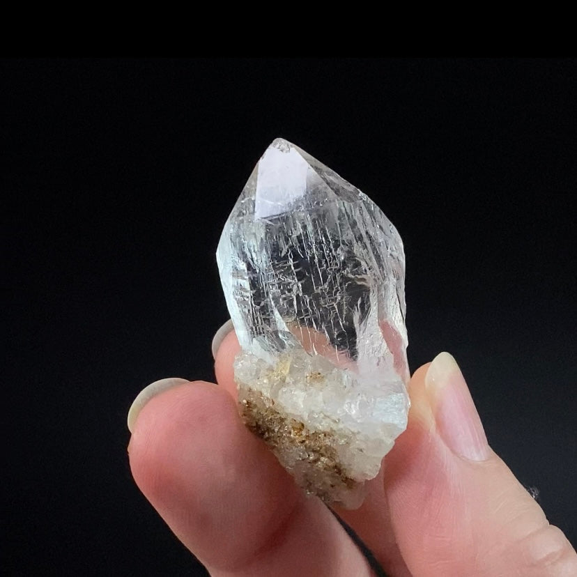 Himalayan Clear Quartz Crystal with Macromosaic Patterns