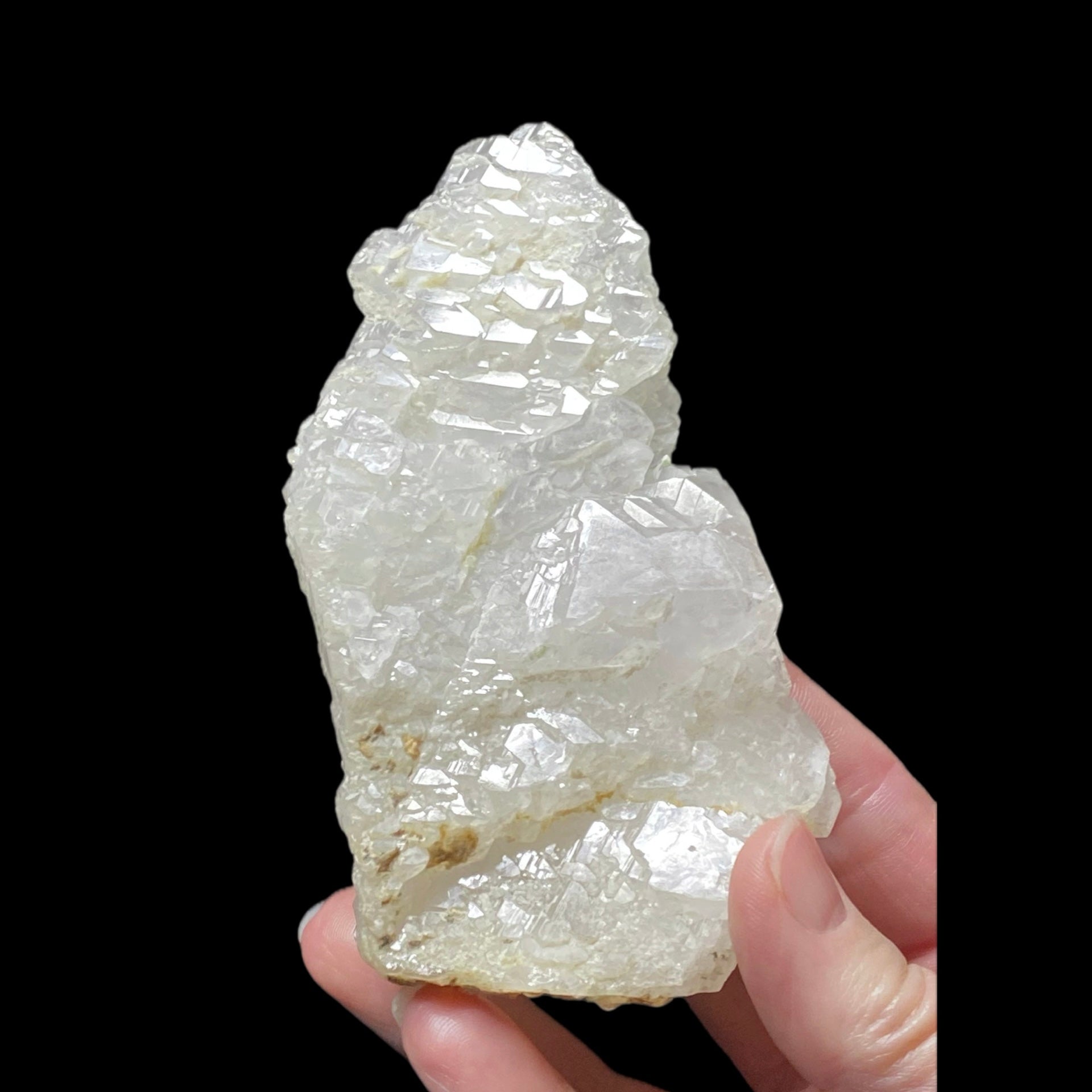 Elestial Clear Quartz Crystal Cluster with Multiple Terminations on Both Sides