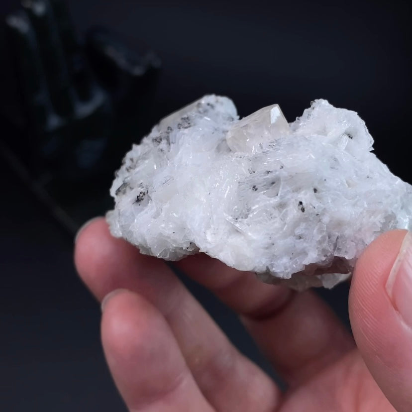 Clear Topaz Crystals with Cleavelandite from Shigar Valley, Pakistan