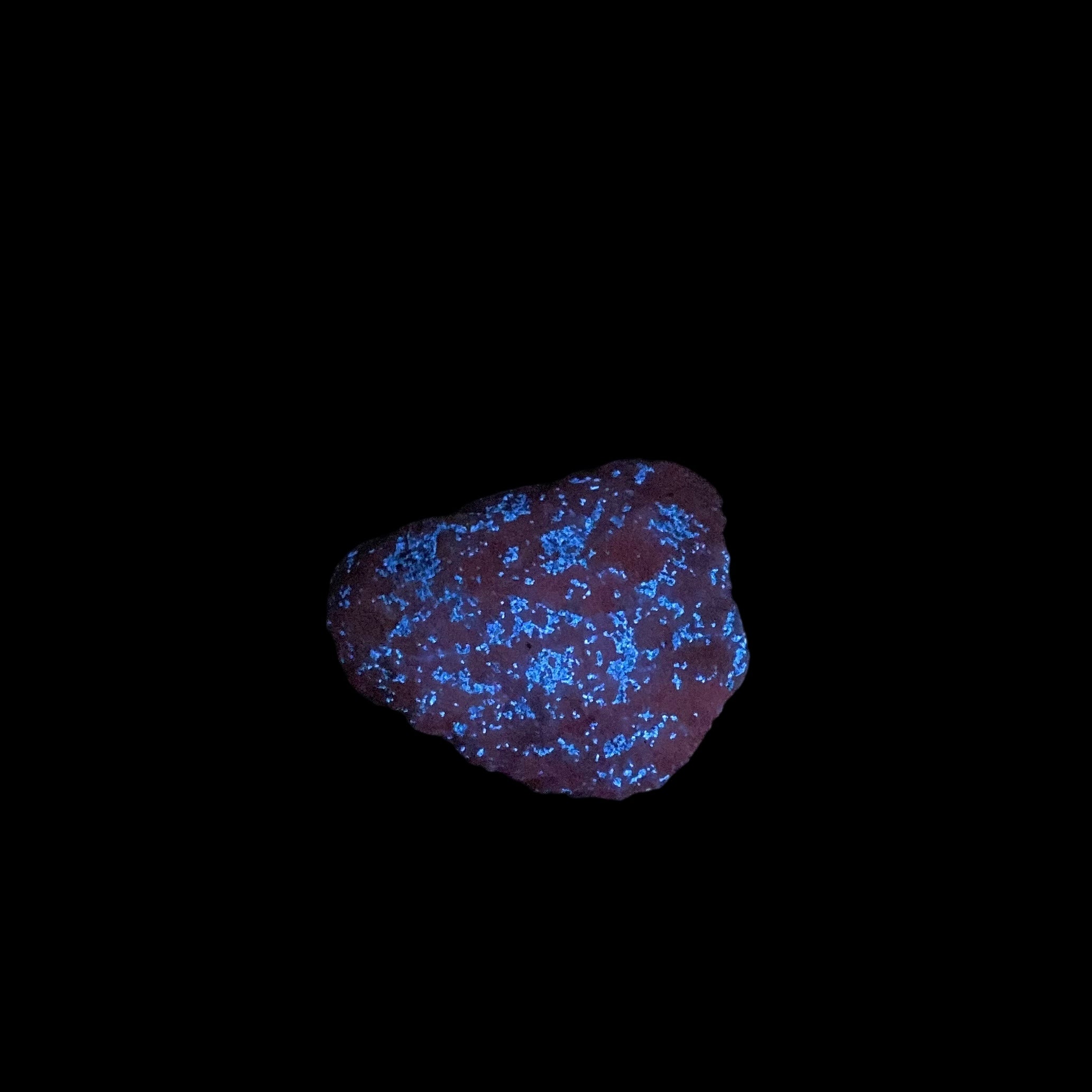 Fluorescent Hydrozincite with Calcite, Long Lake Zinc Mine, Ontario, Canada