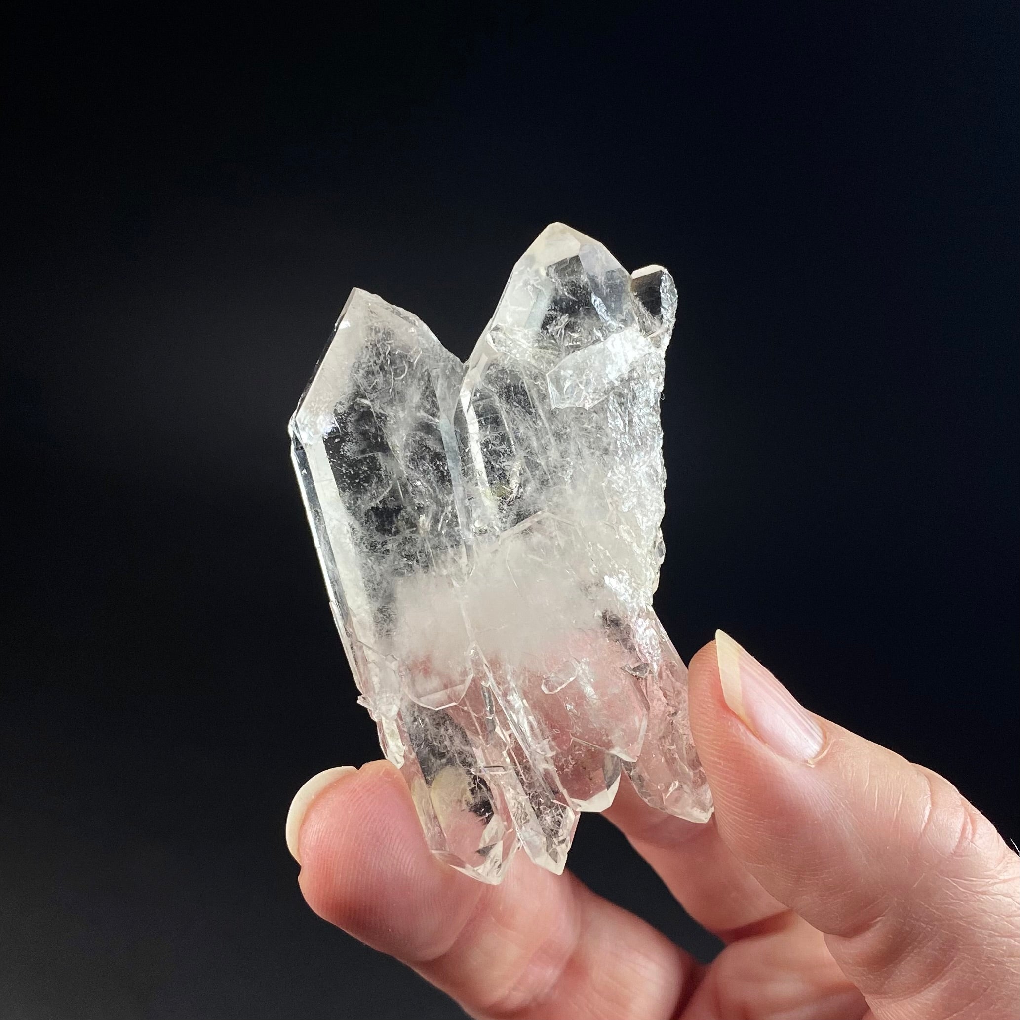 Tabular Faden Quartz Crystal Cluster