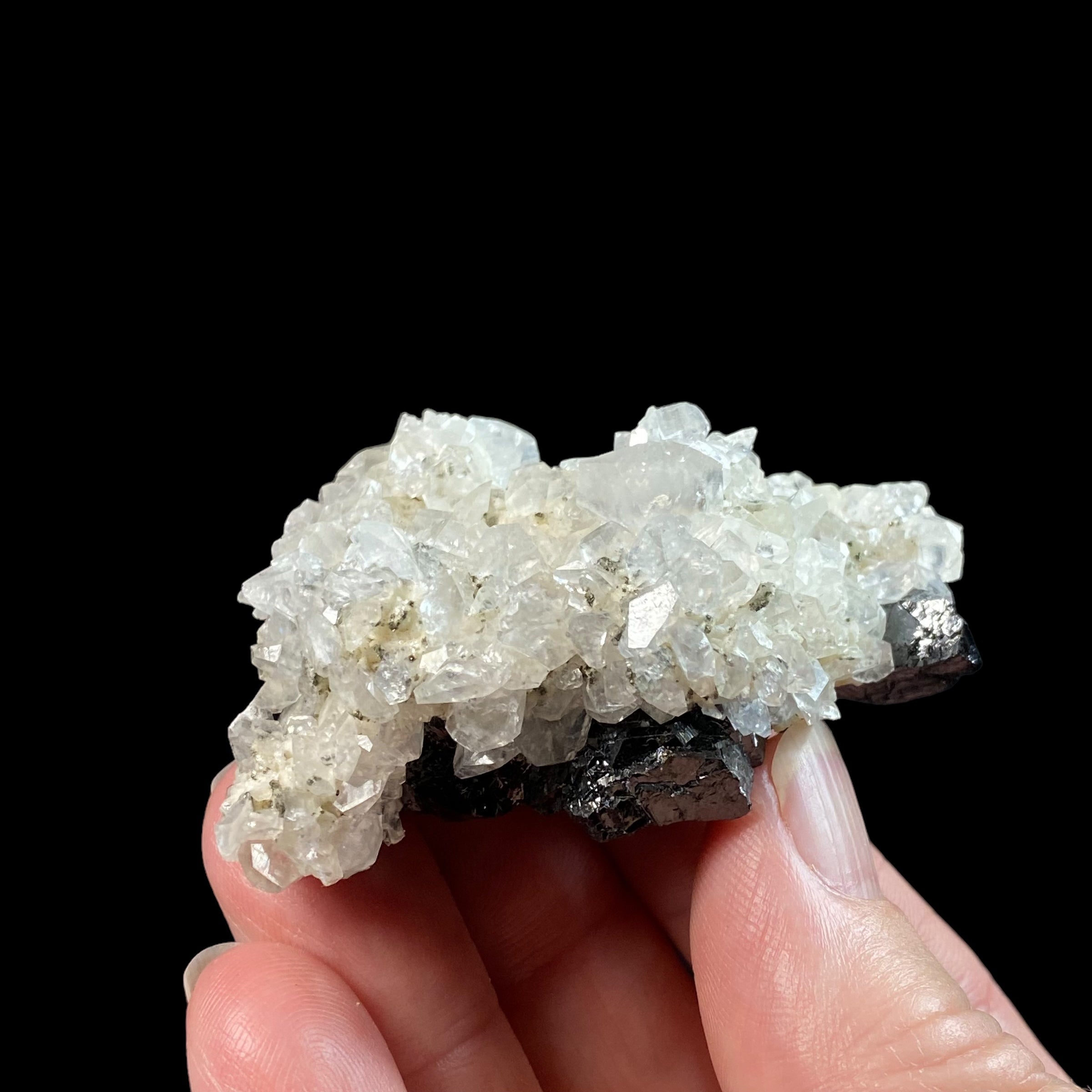 Sphalerite and Fluorescent Calcite Specimen from Trepça Mines, Kosovo