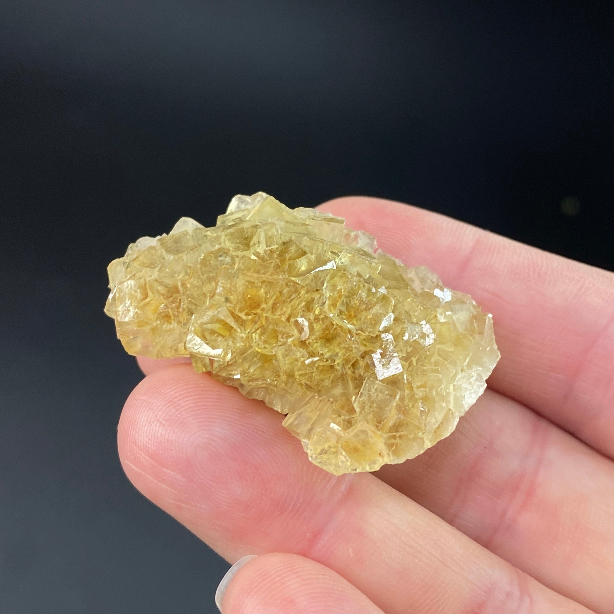 Yellow Moscona Fluorite Cluster