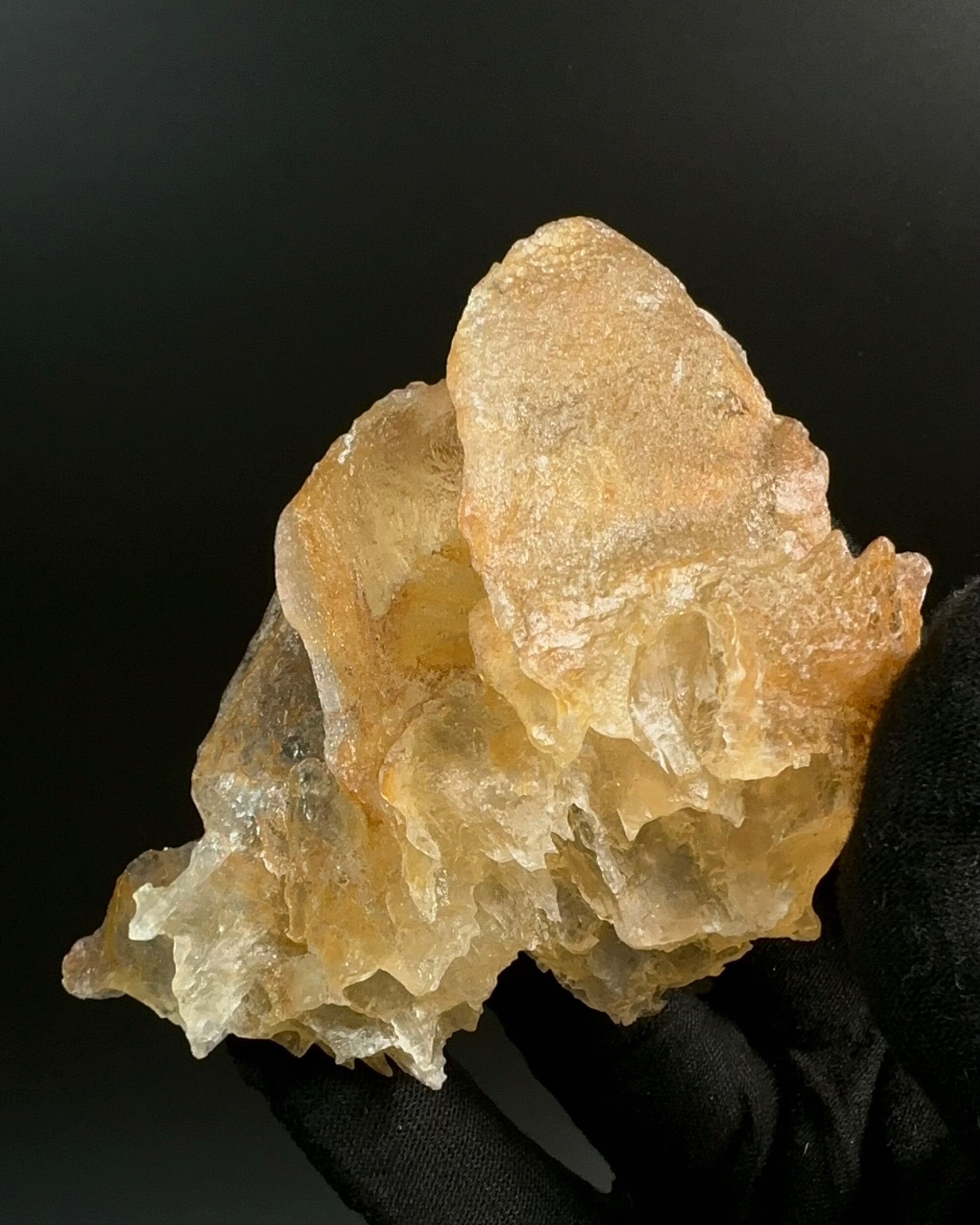 Unique Orange Yellow Calcite Cluster from Pakistan