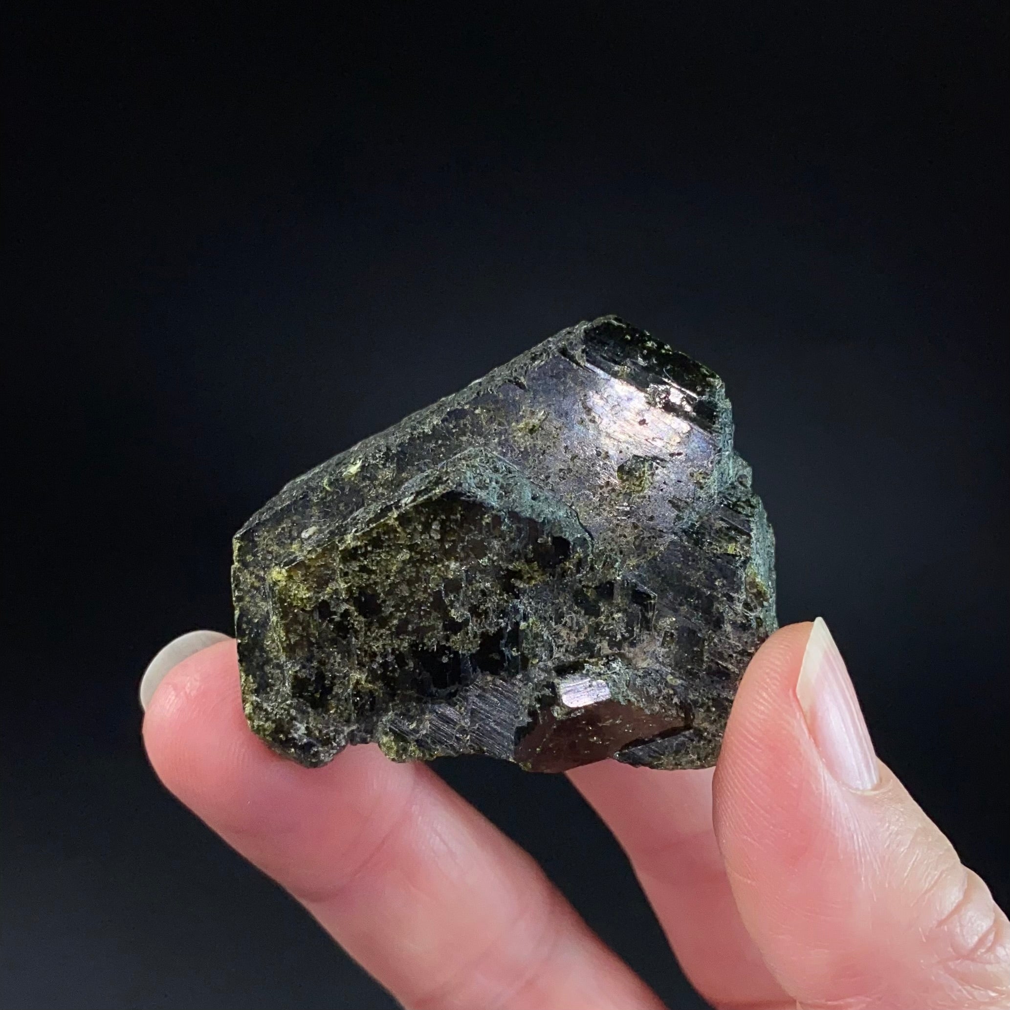 Epidote and Magnetite Specimen, Ras Koh Mountains, Kharan, Balochistan, Pakistan
