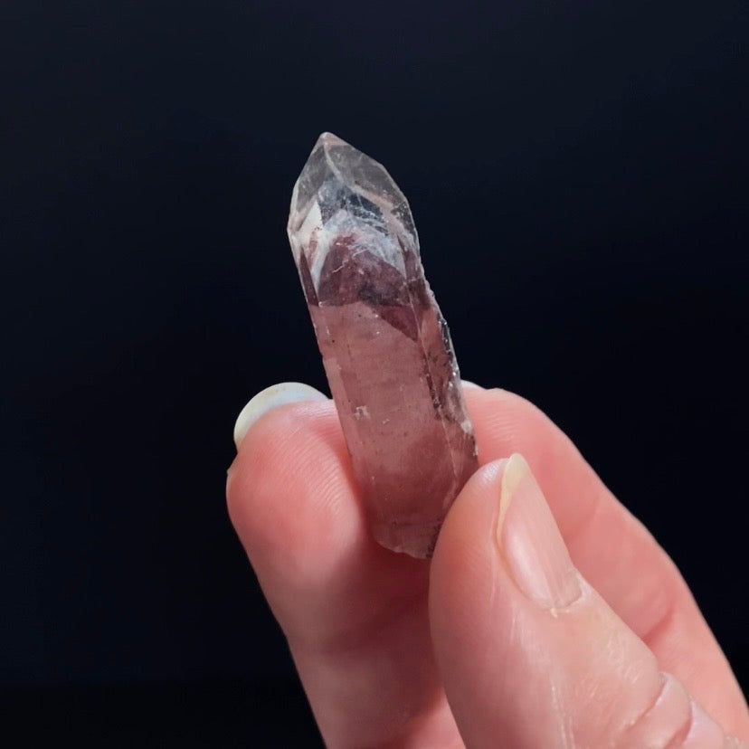 Red Hematite Phantom Sunset Quartz Crystal