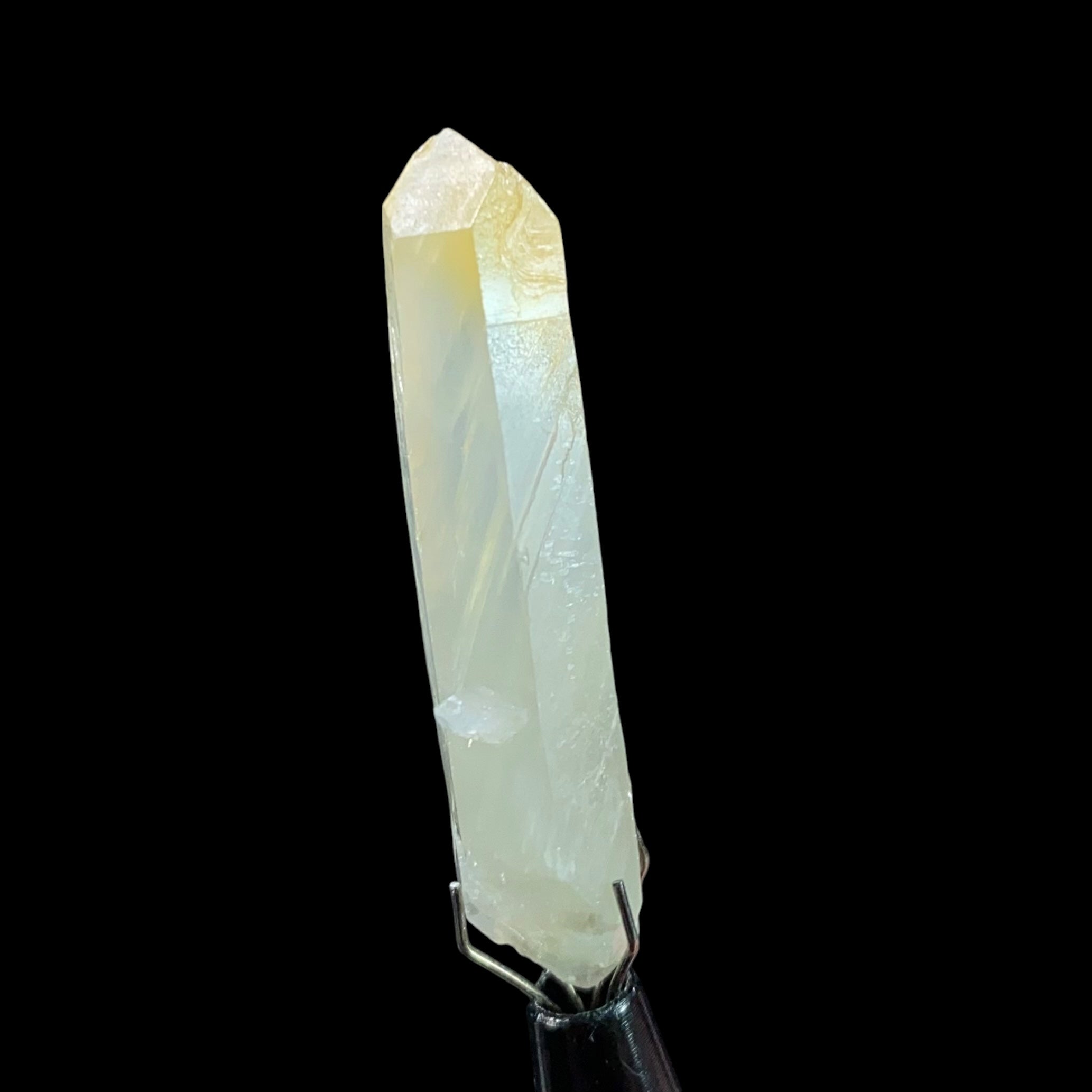 Double Terminated Bone Quartz Crystal with Halloysite Inclusions from Balochistan, Pakistan