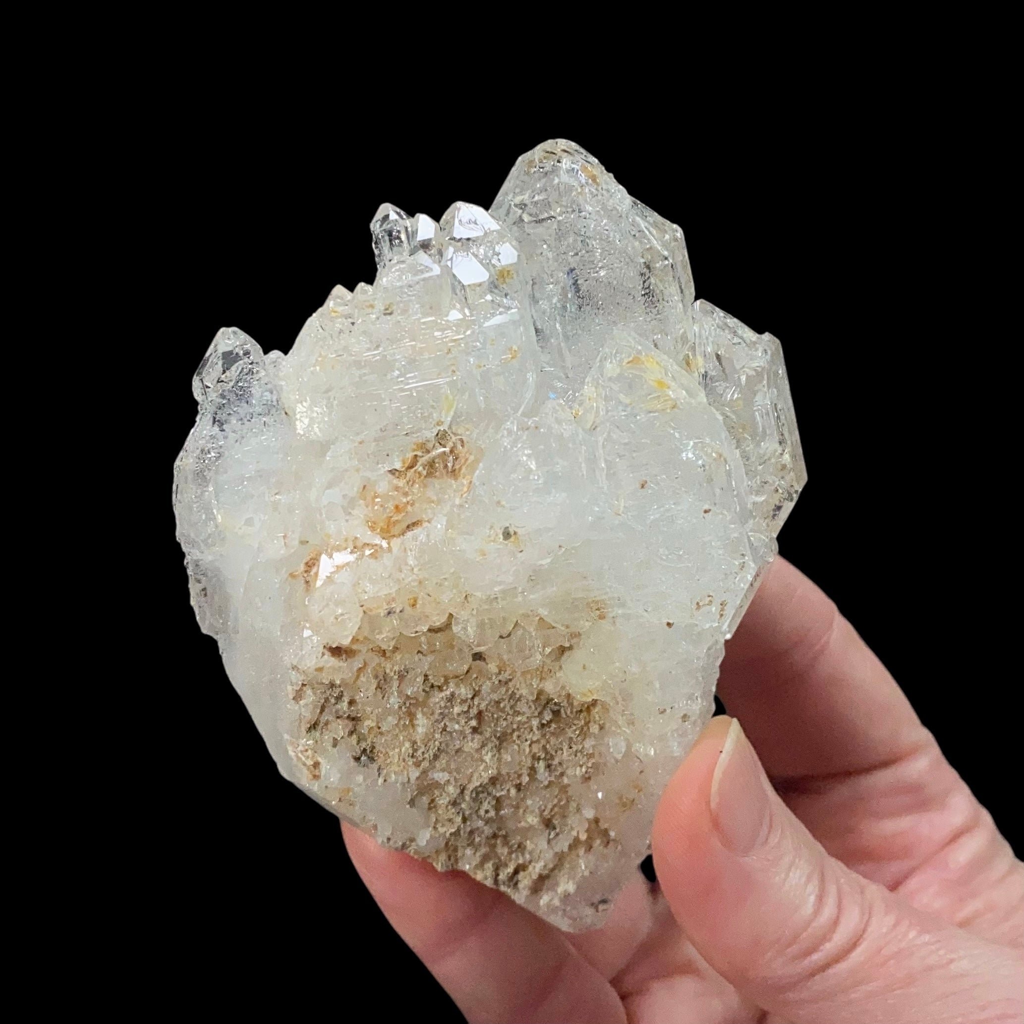 Elestial Clear Quartz Crystal Cluster