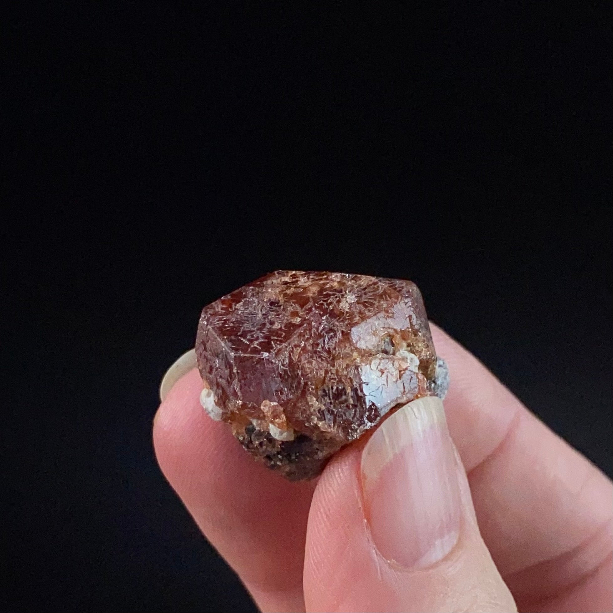Dark Orange Garnet Crystal, Shigar Valley, Pakistan