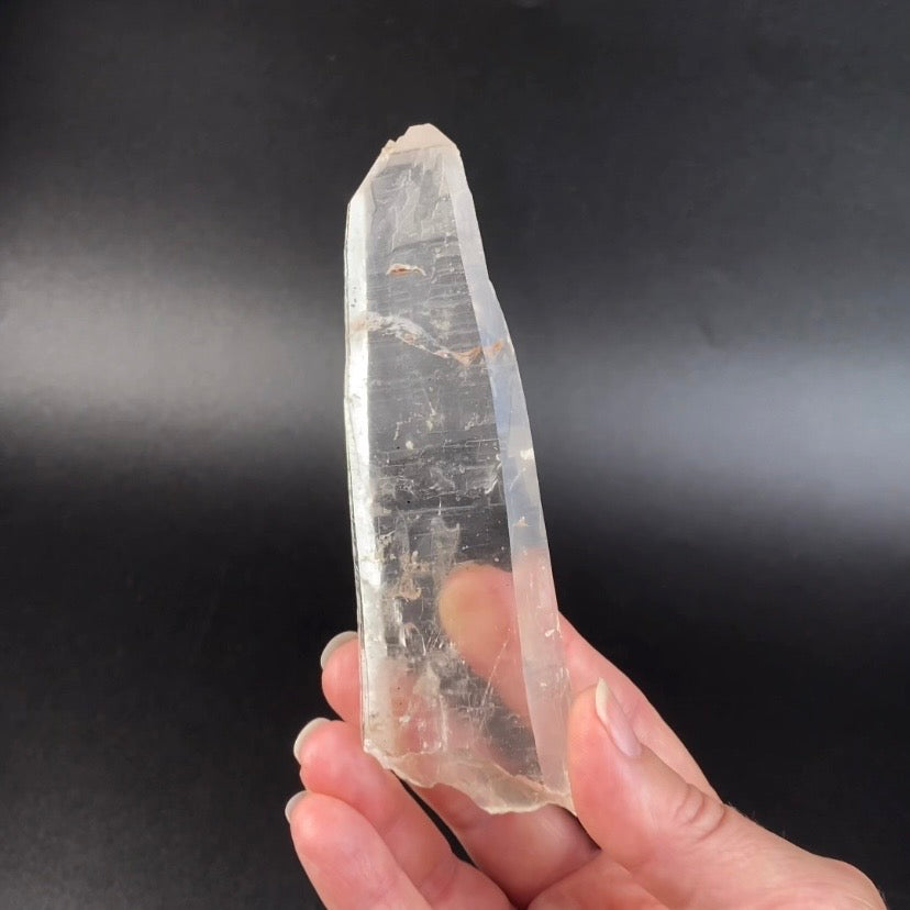 Tabular Quartz Crystal with Unique Surface Markings from Minas Gerais, Brazil