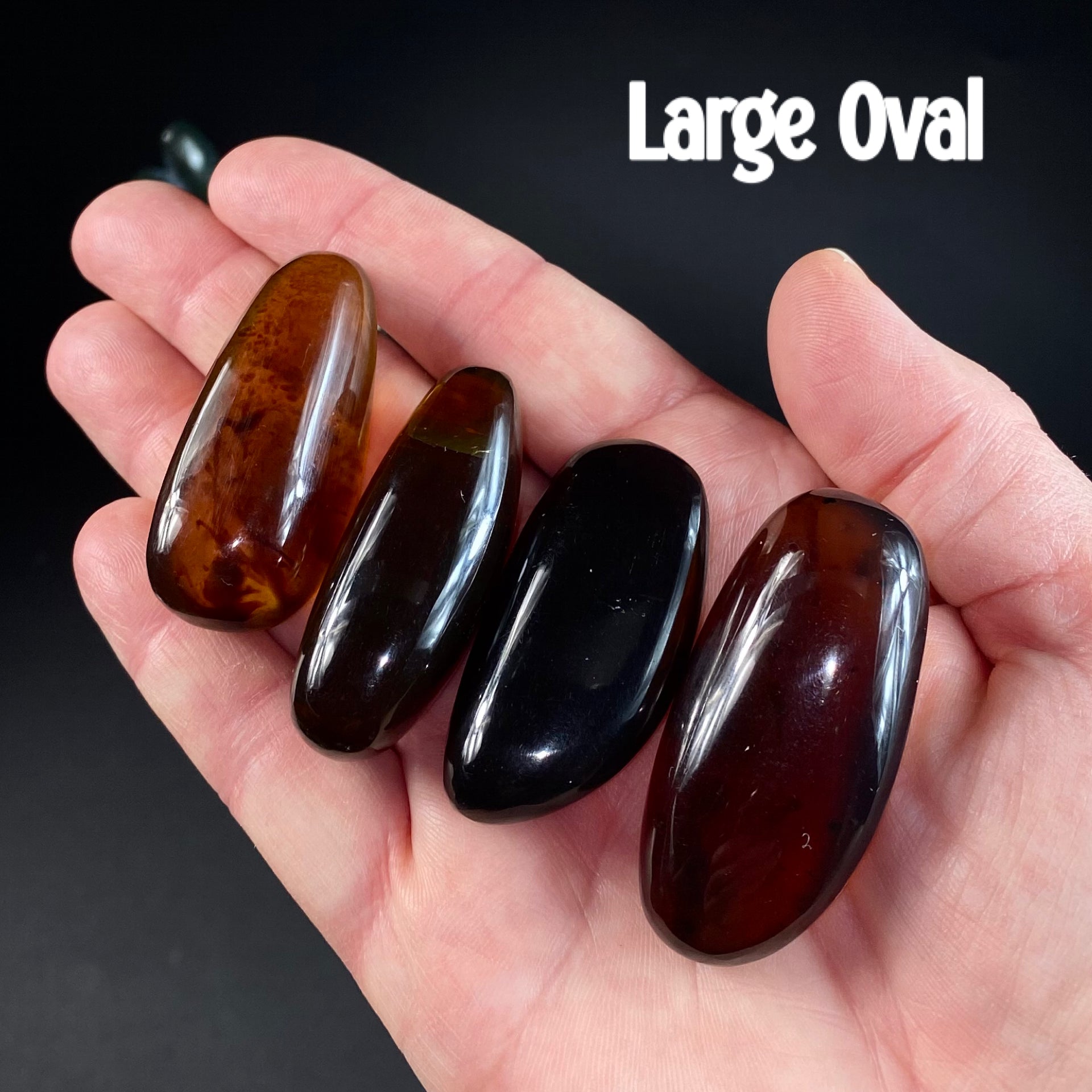 High Grade Honey Brown Sumatran Amber Tumbled Stone