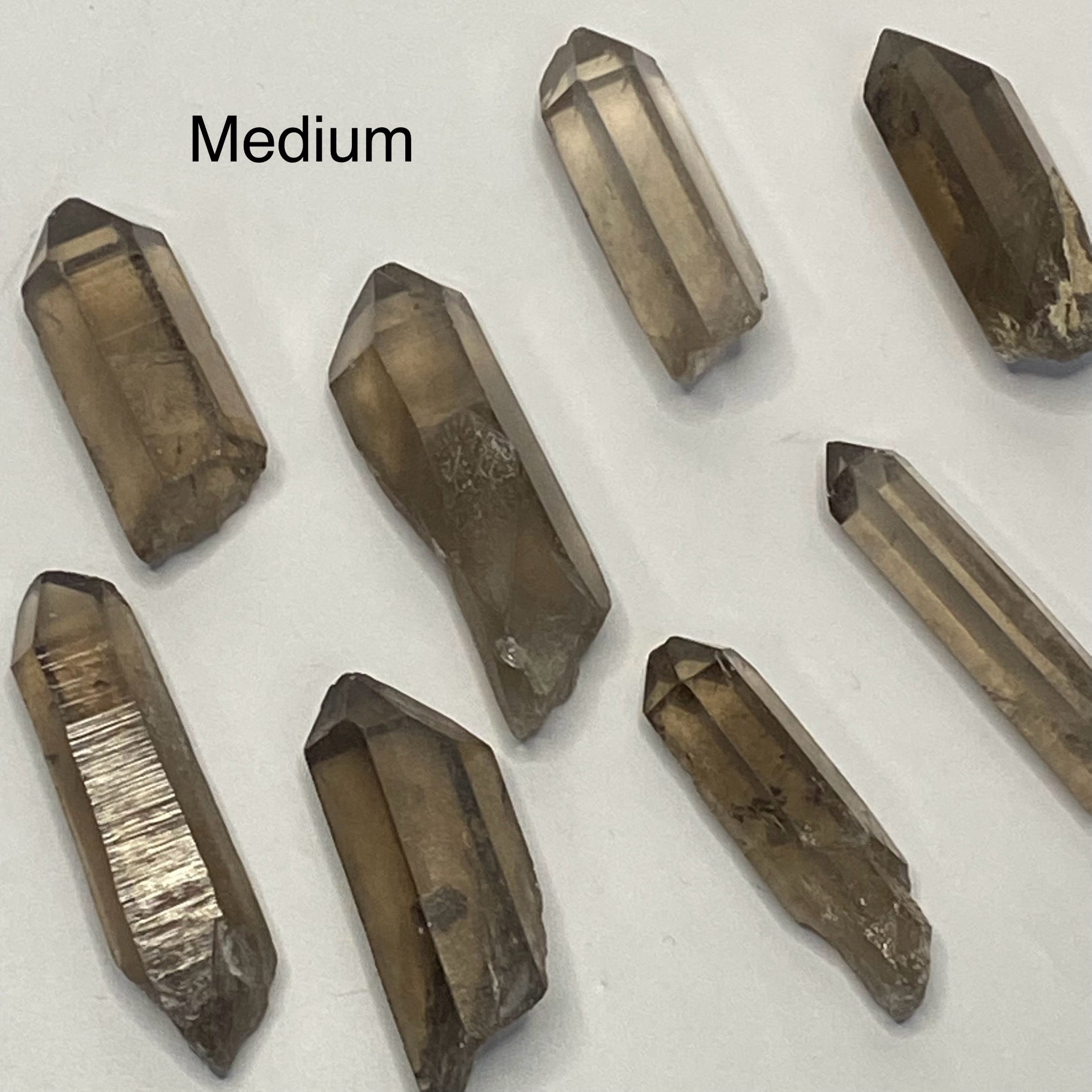 ONE (1) Clear Smoky Quartz Crystal Three Sizes Available