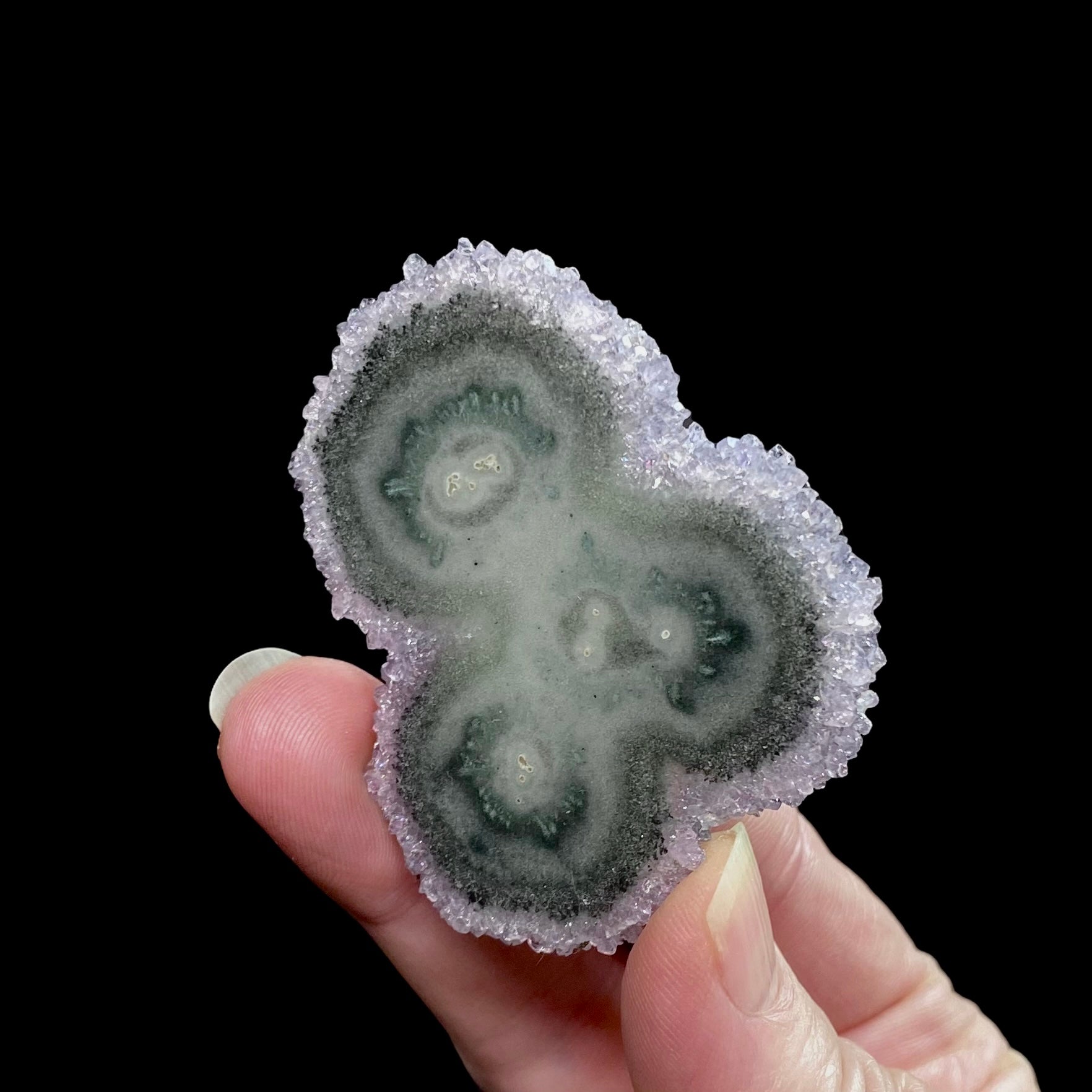 Amethyst Stalactite Slice from Uruguay