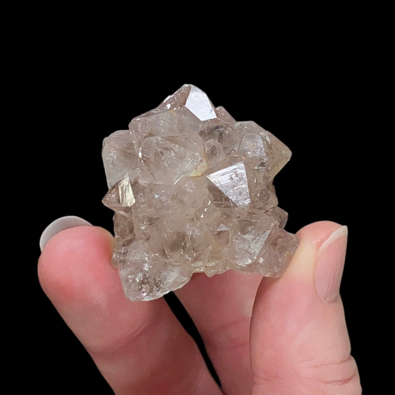 Smoky Quartz Flower Cluster, India