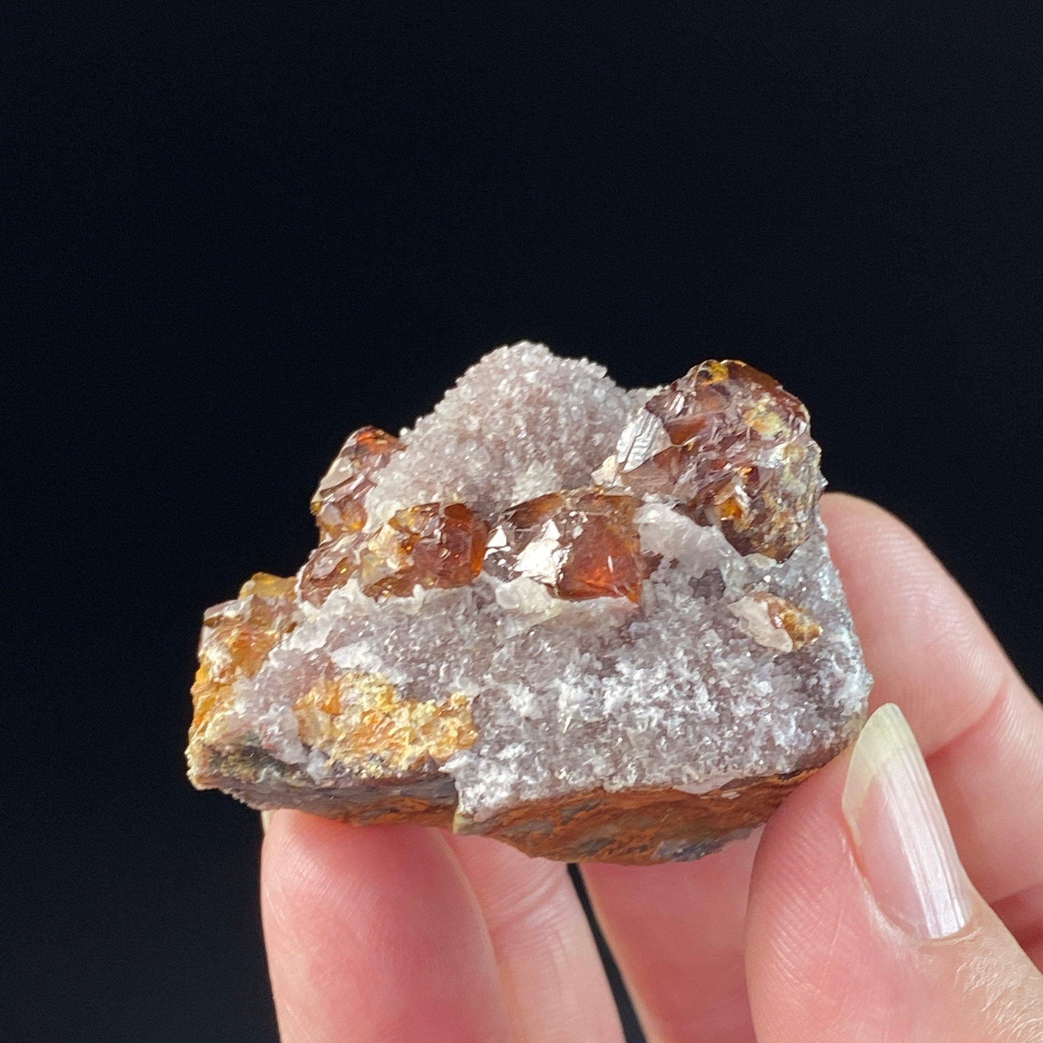 Almandine Garnets & Quartz on Matrix from Hunan Province, China