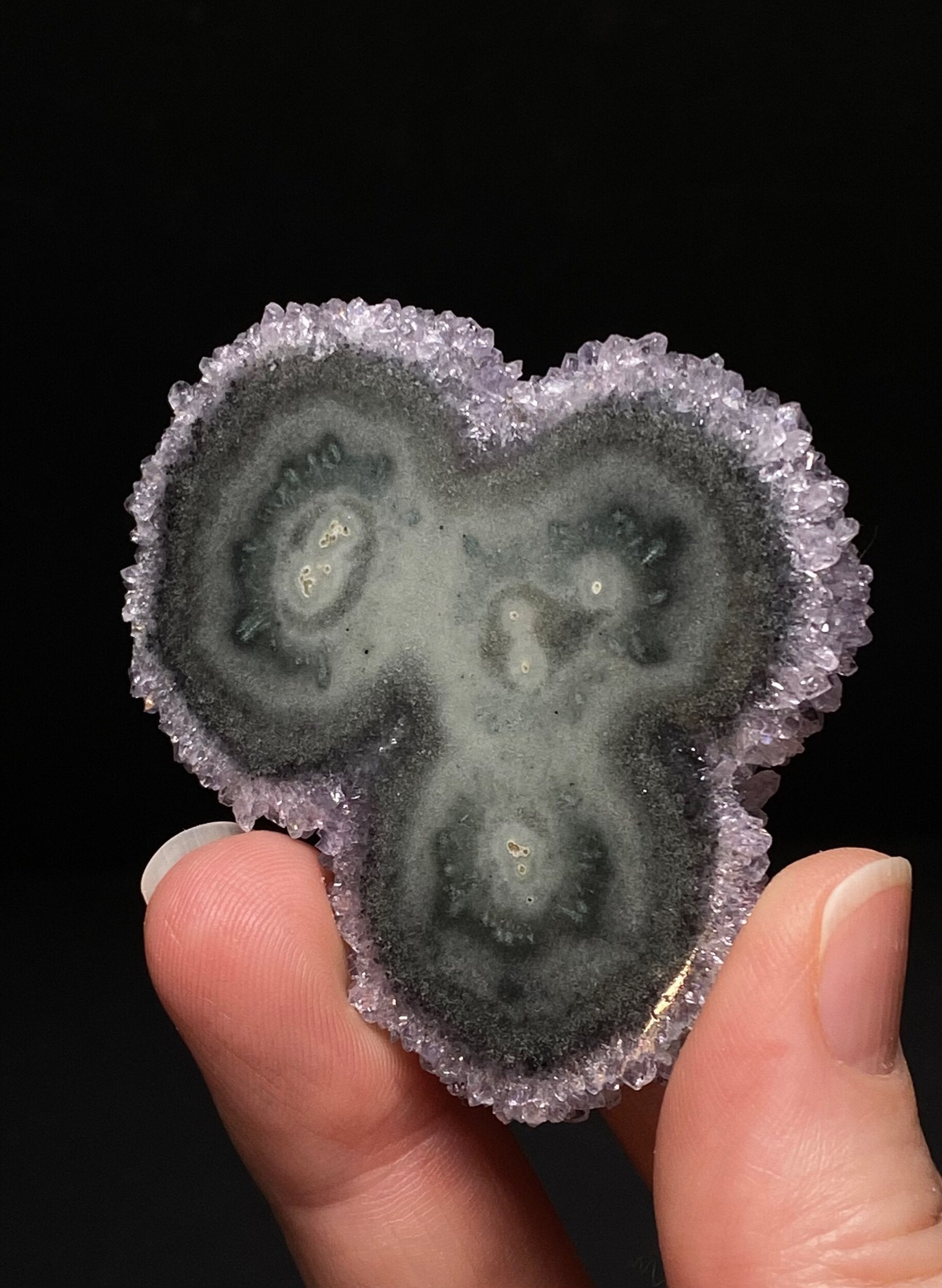 Amethyst Stalactite Slice from Uruguay