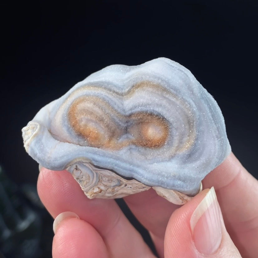 Druzy Chalcedony Concretion from Rio Grande do Sul, Brazil