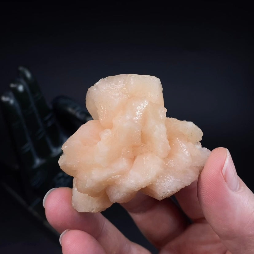 Peach Stilbite Cluster