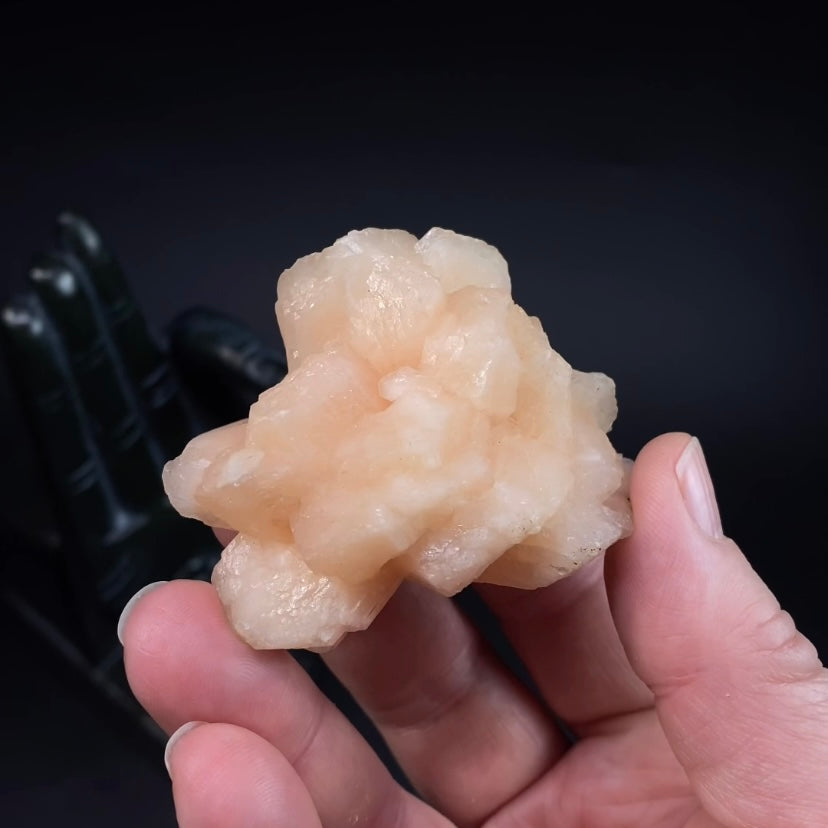 Peach Stilbite Cluster