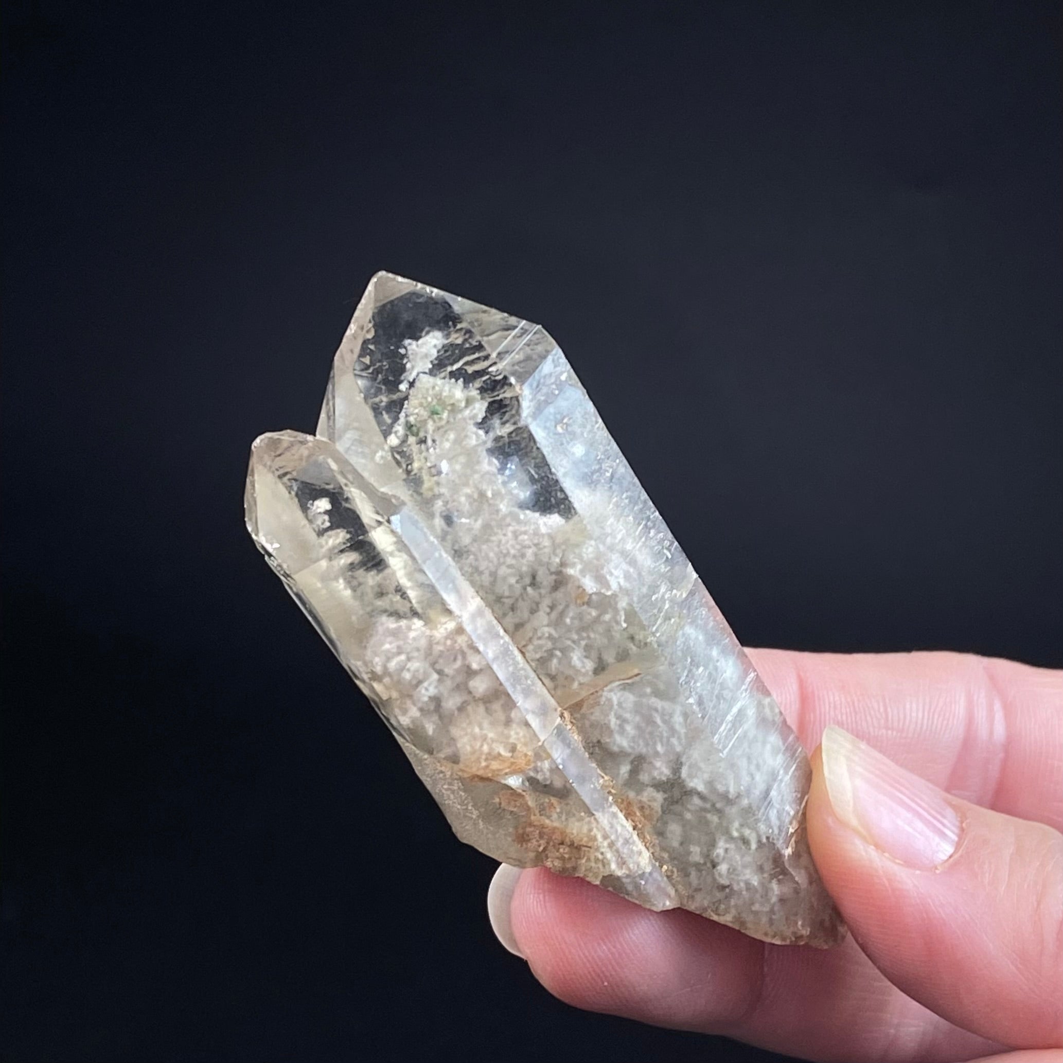 Garden Quartz Cluster aka Lodalite with Window