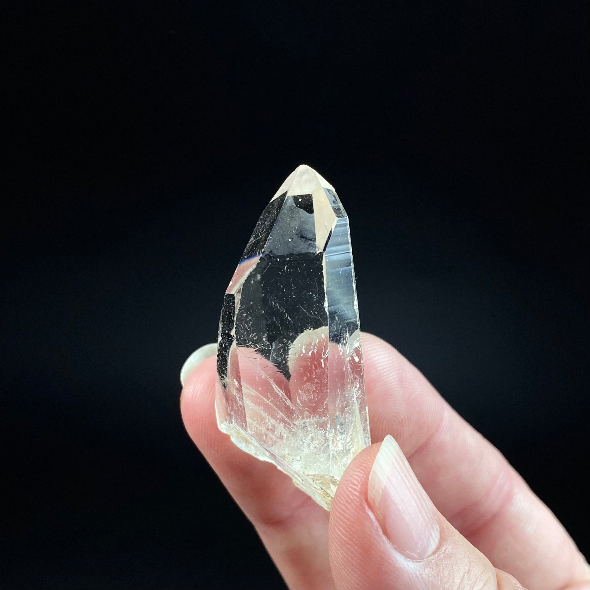 Water Clear Quartz Crystal with Reverse Time Link, Minas Gerais, Brazil