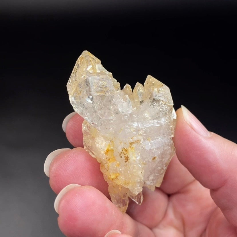 Double Terminated Fenster Window Quartz Crystal Cluster