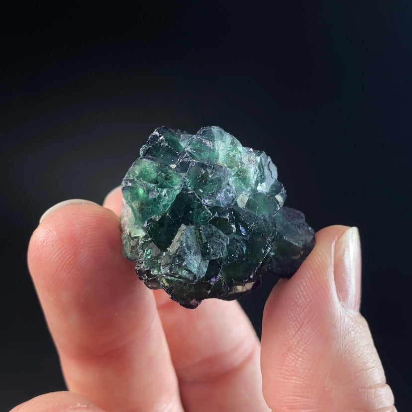 Green and Purple Cubic Fluorite Specimen, Okorusu Mine, Namibia