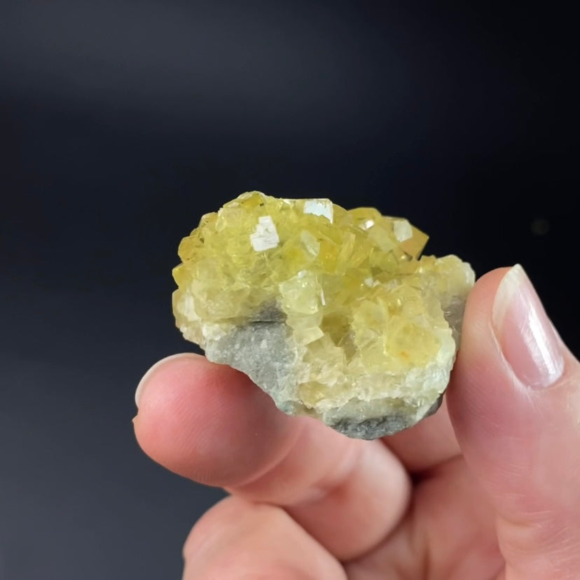 Yellow Moscona Fluorite Cluster
