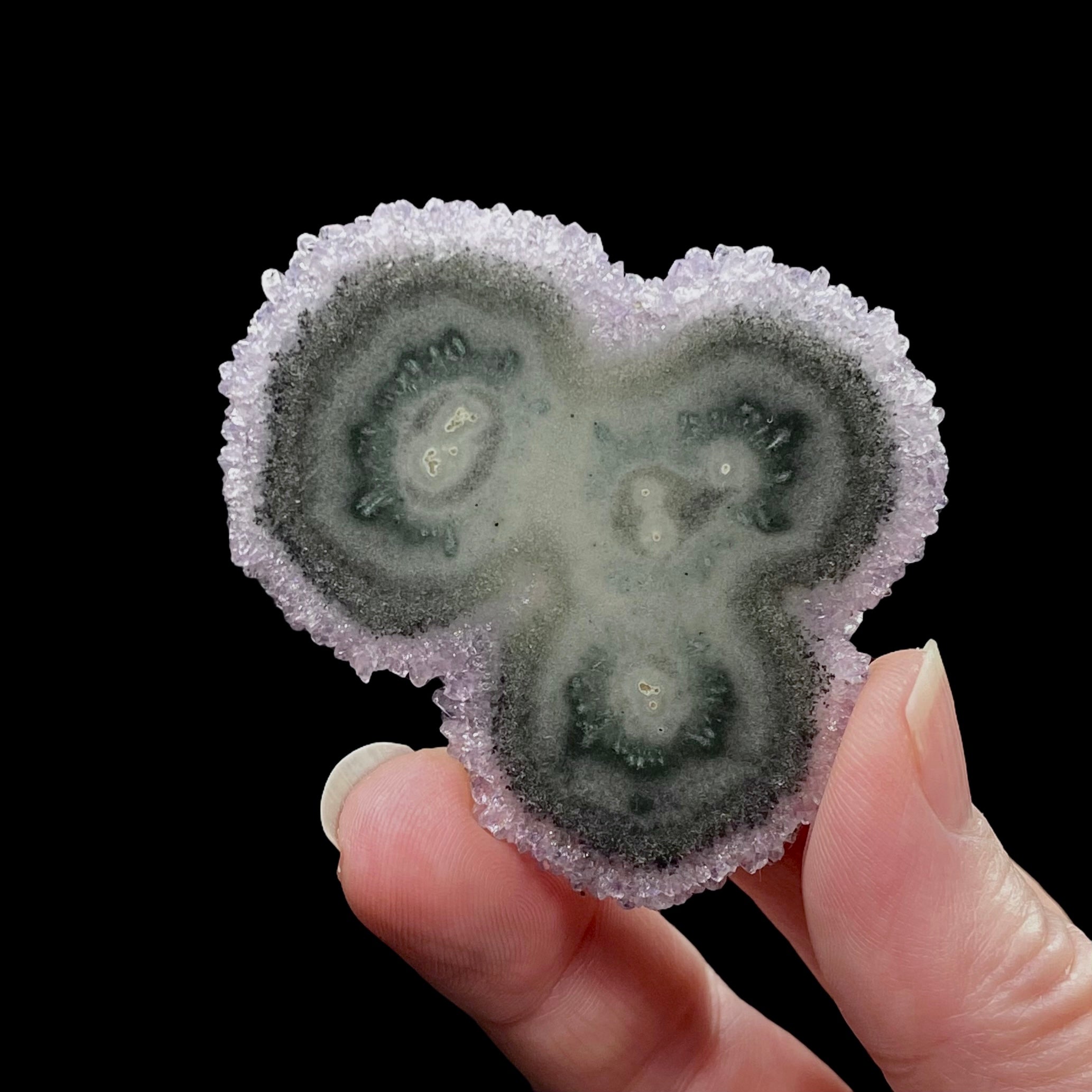 Amethyst Stalactite Slice from Uruguay