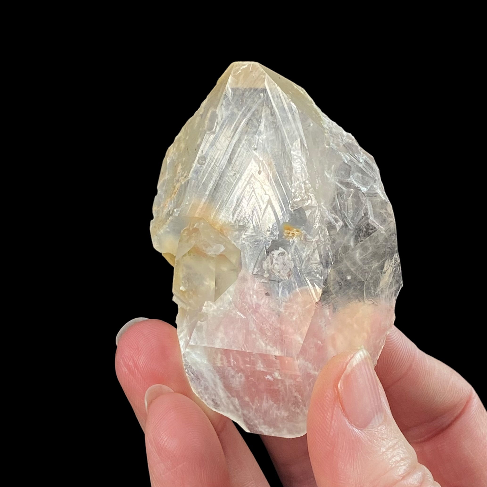 Double Terminated Diamond Quartz Crystal with Record Keepers & Unique Inclusions