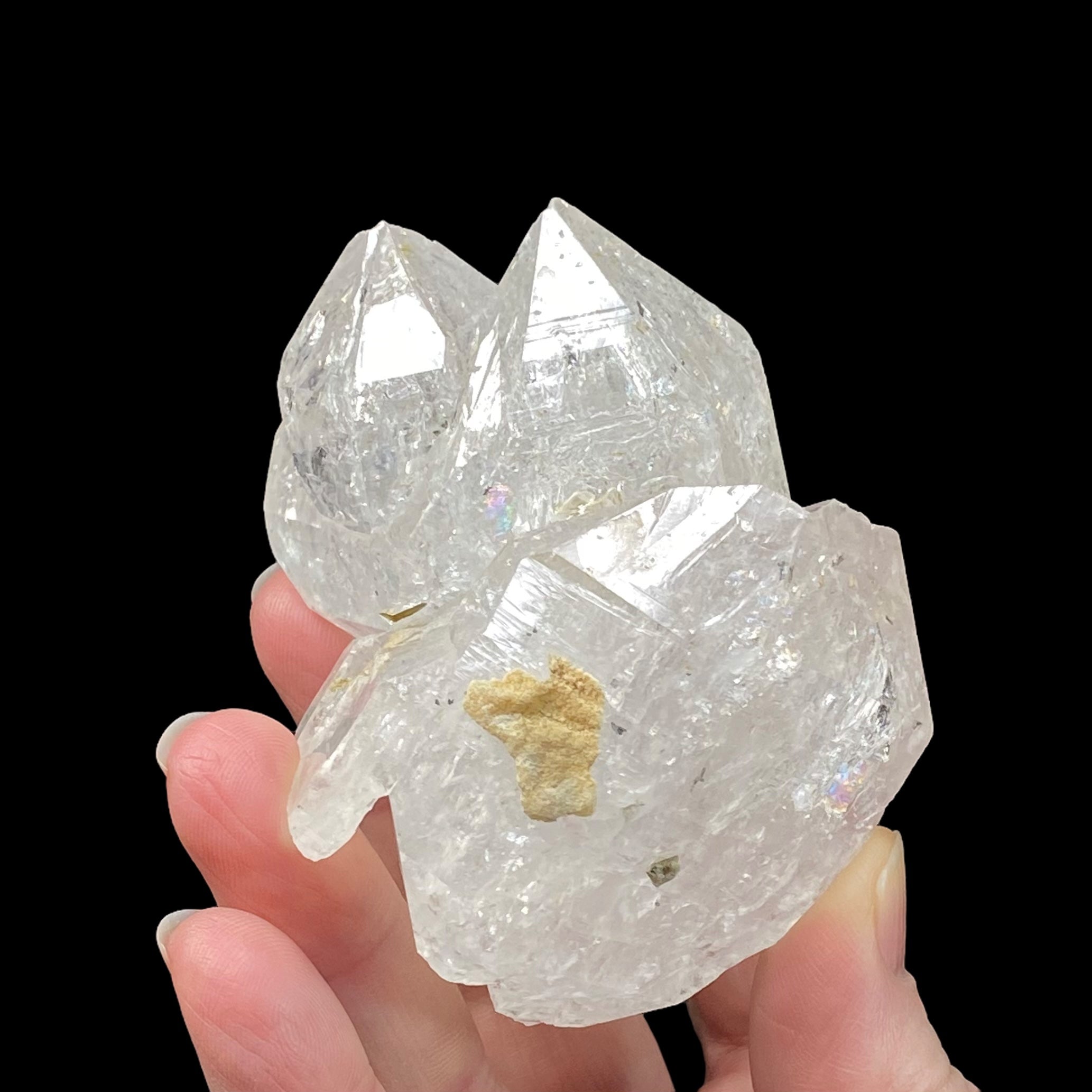 Double Terminated Clear Quartz Crystal Cluster