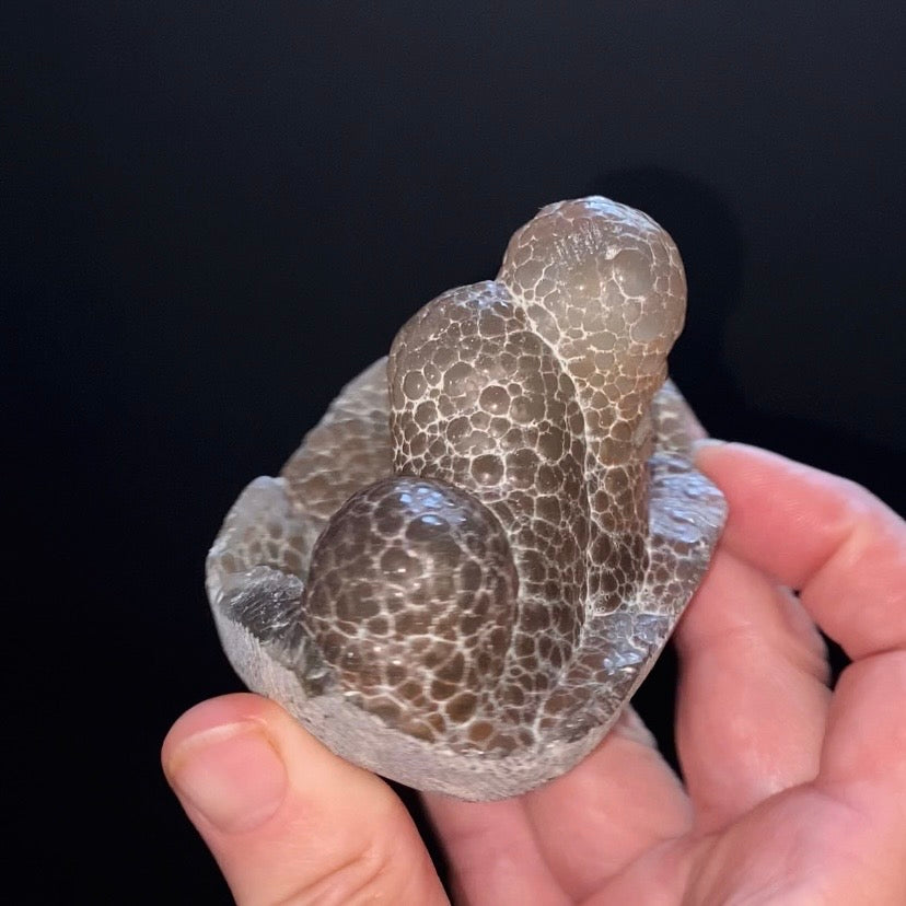 Textural Botryoidal Chalcedony with Vertical Columns – Maharashtra, India
