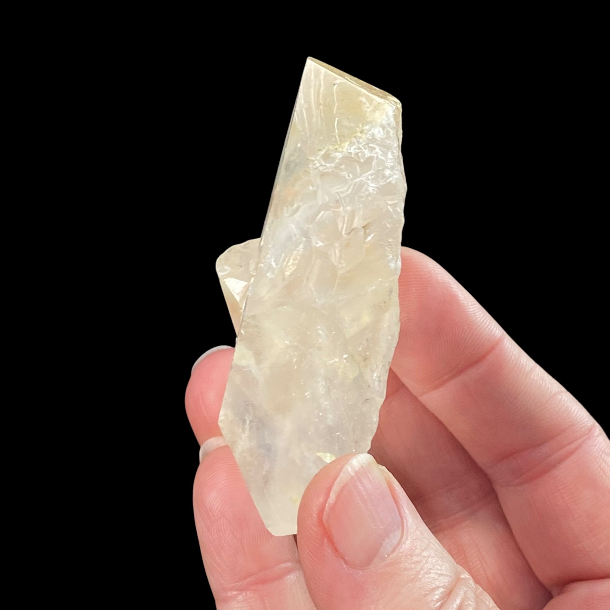 Double Terminated Diamond Quartz Crystal with Record Keepers & Unique Inclusions