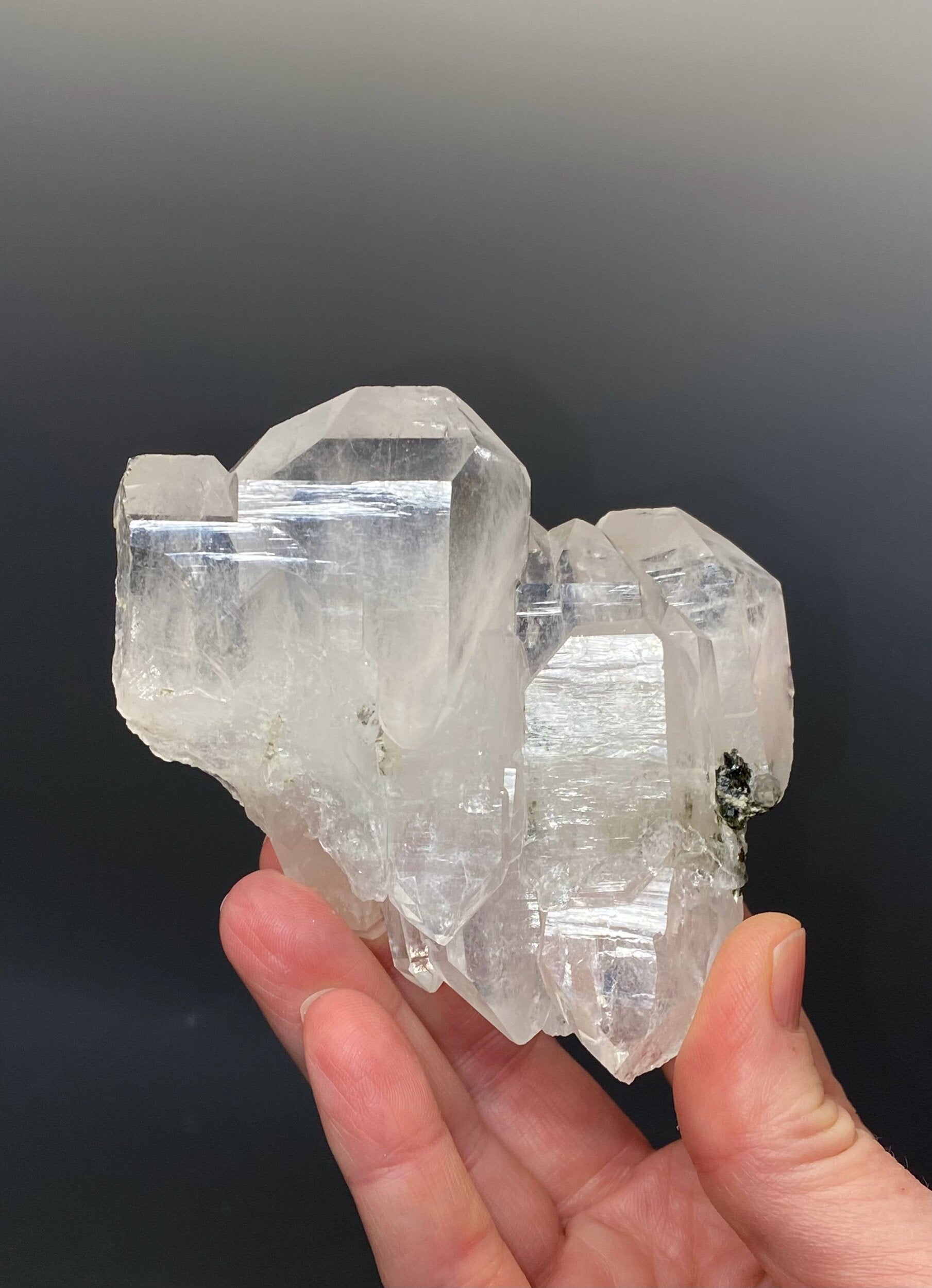 Faden Quartz Crystal Cluster with Minor Epidote