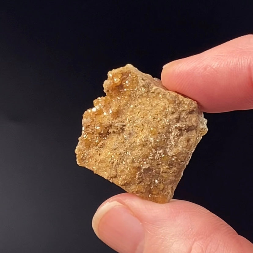 Honey Orange Spessartine Garnet Crystals on Matrix from Bajaur Agency Pakistan