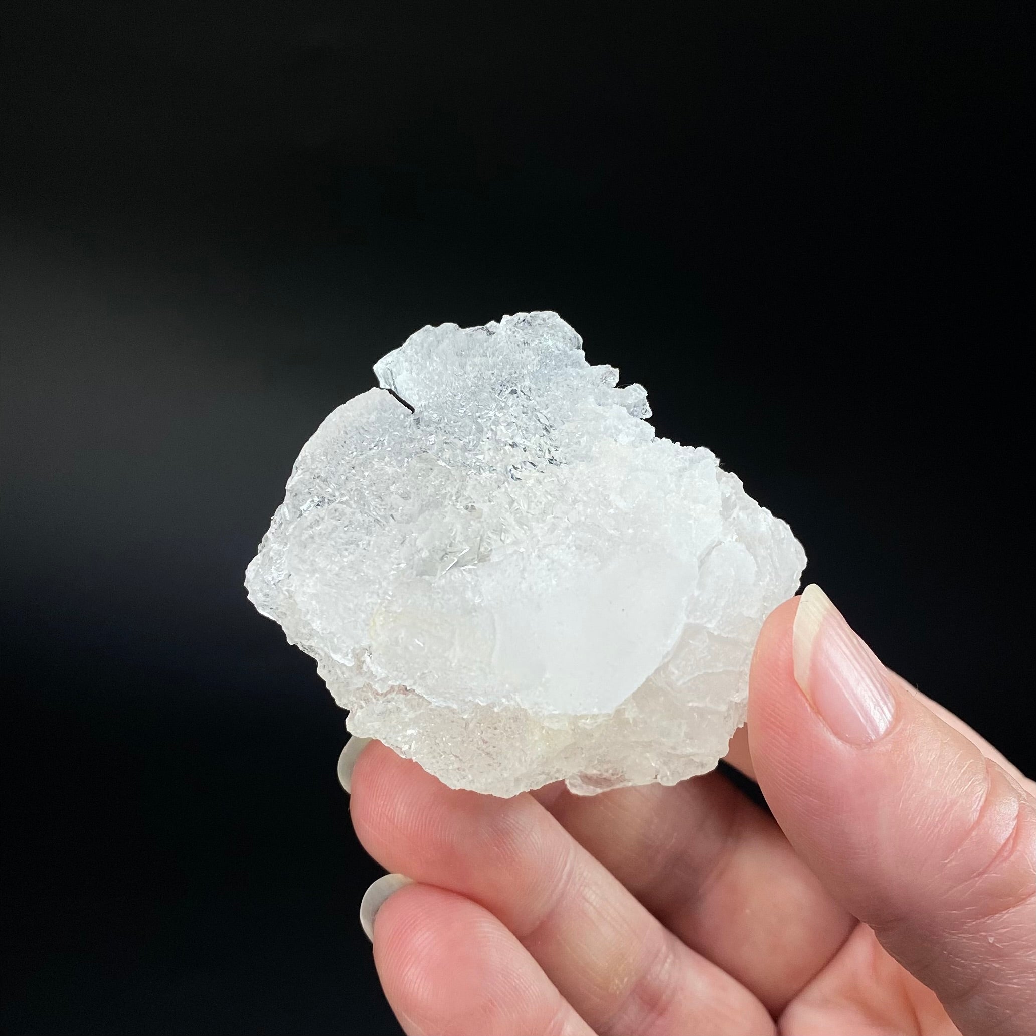 Icy Clear Etched Pollucite Crystal from Laghman, Afghanistan