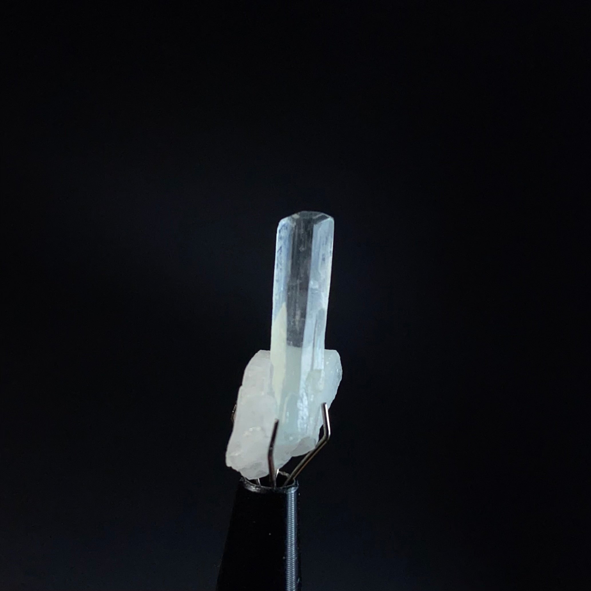 Terminated Aquamarine Crystal with Feldspar Shigar Valley, Pakistan
