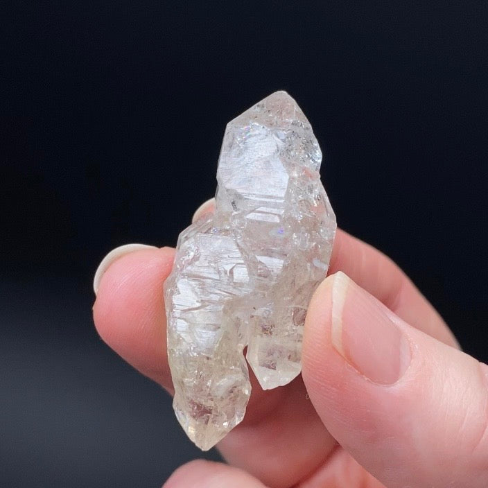 Double Terminated Clear Quartz Crystal