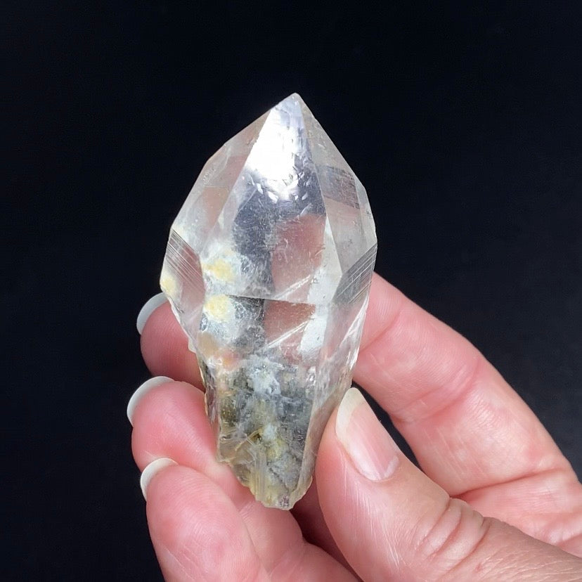 Clear Isis Quartz Crystal with Chlorite Inclusions from Shigar Valley, Pakistan