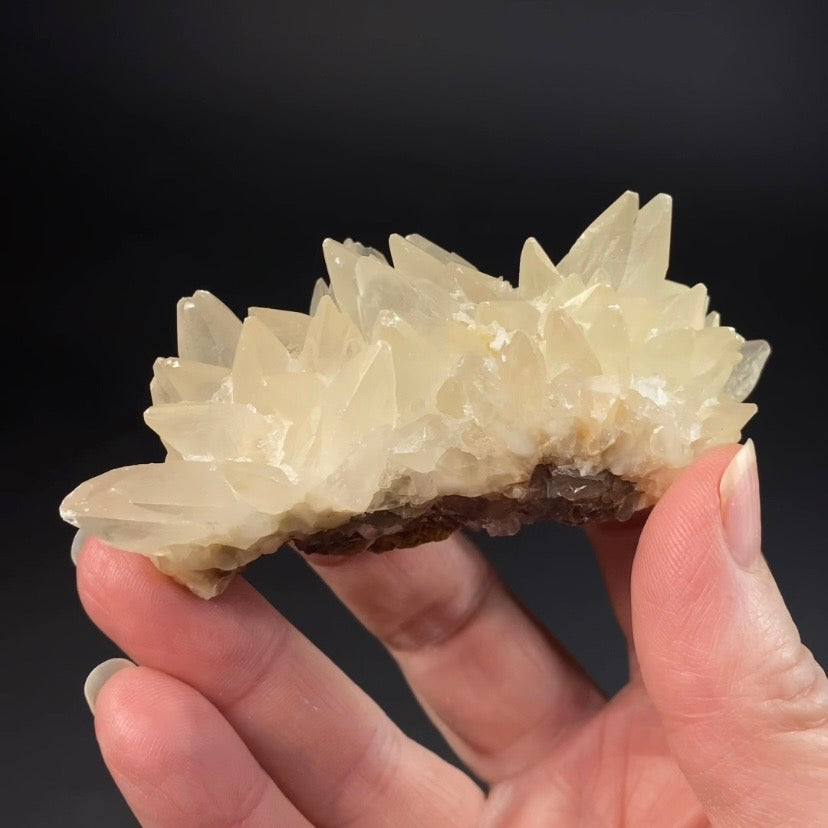 Scalenohedral DogTooth Calcite on Blue Purple Fluorite Matrix, UV Reactive, Fluorescent